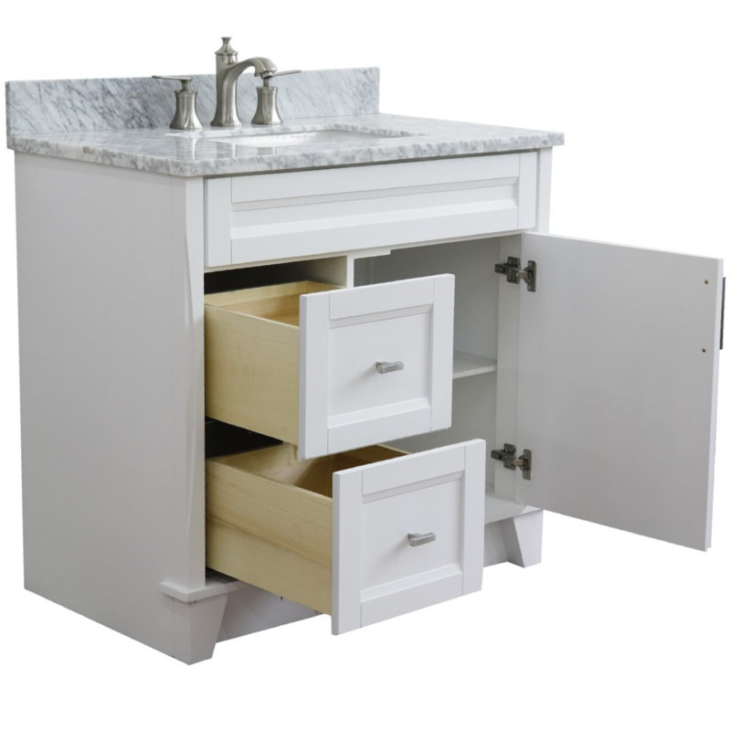 Ensemble de meuble-lavabo simple 37 po Chanade, Blanc