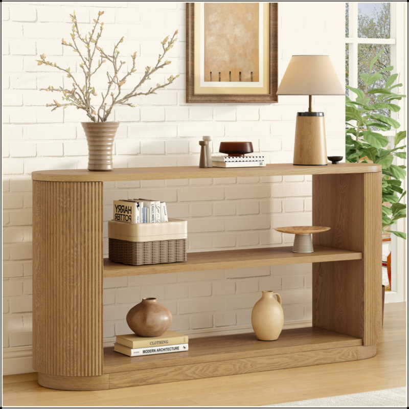 Console de vestibule moderne Mirod, Naturel