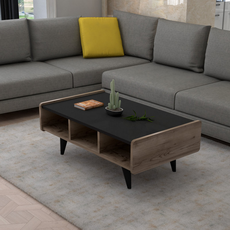 Coffee Table with Storage Farelle, Brown