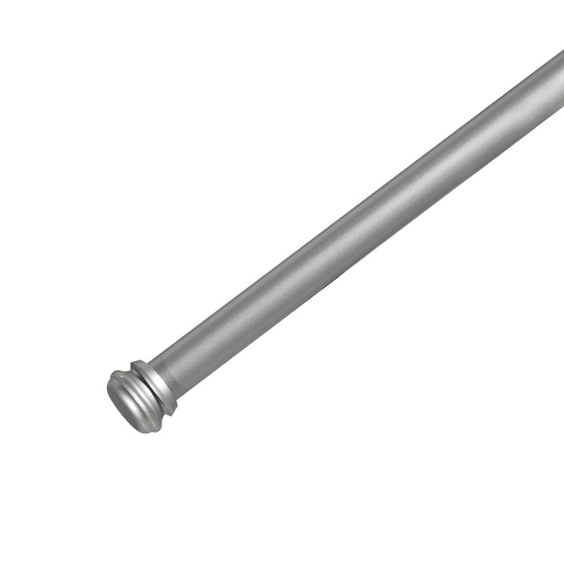 Steel Adjustable Bay Windor - Single Rod, 28" - 48", Silver