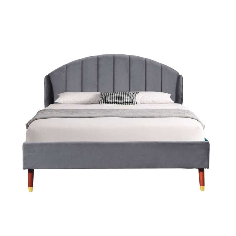 Millersville Upholstered Bed, Grey, Kingsize (5')