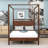 Canopy Bed Frame with Creative 4-Post Design-258627819