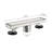 12 Inch Linear Shower Drain With Removable Cover, 304 Stainless Steel Shower Floor Drain With Hair Strainer And Leveling Feet-122460877