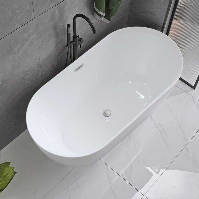 67'' x 31.5'' Freestanding Soaking Acrylic Bathtub