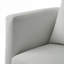 Pour le salon et les espaces de coin-bar | Fauteuil d'appoint pivotant à 360 degrés en tissu gris doux-827195872