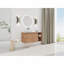 36'' Wall-Mounted Bathroom Vanity With Ceramic Art Sink, and Storage Shelves, Soft-Close Door, Plywood-129864858