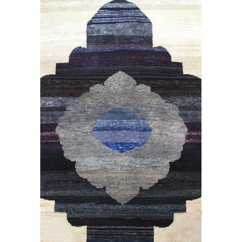 Laine de coton sur fond ouvert New Indian 8 pi 10 po x 12 pi