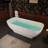 Luxurious Soaking Experience Polyresin Modern Freestanding Bathroom