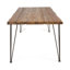 Table de salle à manger en bois et métal