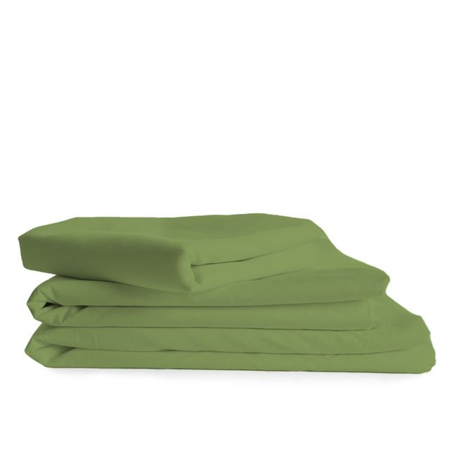Ensemble de draps rafraîchissant et respirant Hotel Luxurious, Ensemble de draps pour grand lit + 4 taies d'oreil, Lime