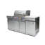 Mont Alpi 5-burner 63000 Btu Stainless Steel Compact Outdoor Kitchen Island Barbecue Gas Grill
