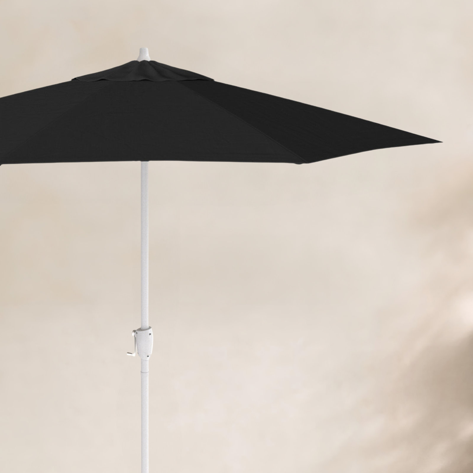 Kenne Sunbrella® Umbrella, Canvas Black Sunbrella® Canvas, 90" W x 90" D
