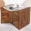 Theirry Solid Wood Block End Table