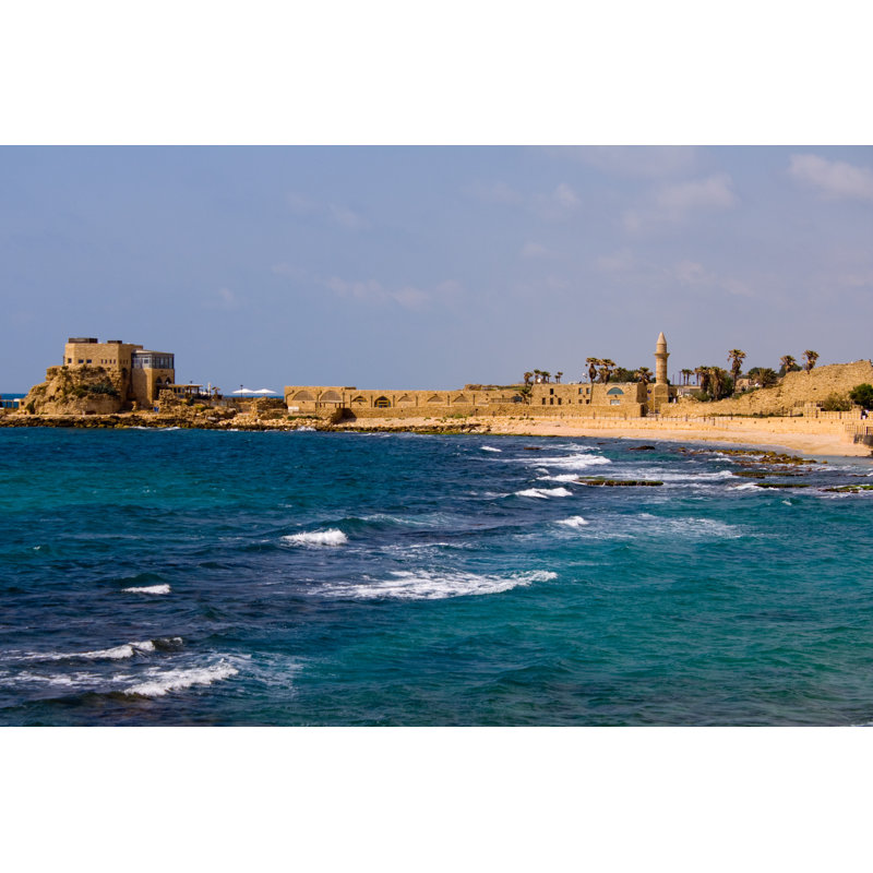 Caesarea Sea View by Igorbakman - Wrapped Canvas Photograph, 30cm H x 46cm W x 3.8cm D