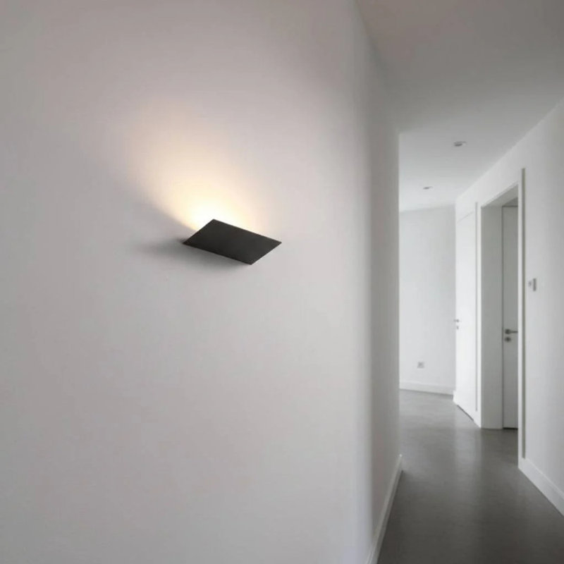 UltraBeam 12 Watt LED Black Indoor LED Wall Uplighter 1000 Lumens Width 230mm