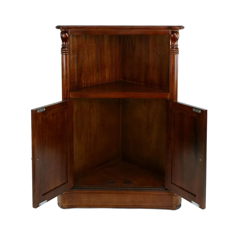 Fardeen Solid Wood Accent Cabinet, Brown