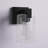 Hicklin 1-Light Dimmable Wall Sconce with Clear Glass Shade-1734646842
