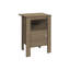 Table d'appoint, côté, bout, table de chevet, lampe, rangement, salon, chambre à coucher, stratifié brun, transitionnel-766339663-766339661