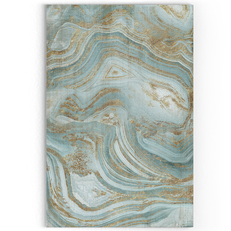 " Blue Agate " Painting Print, 32" H x 48" W x 1.5" D