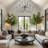 12-Light Dimmable Oversize 47" Width Chandelier