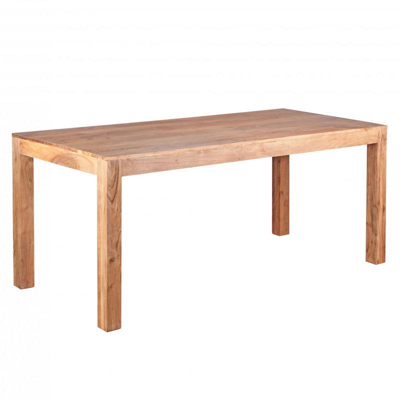 Solid Wood Dining Table, Acacia, 76 cm H x 120 cm W x 60 cm D