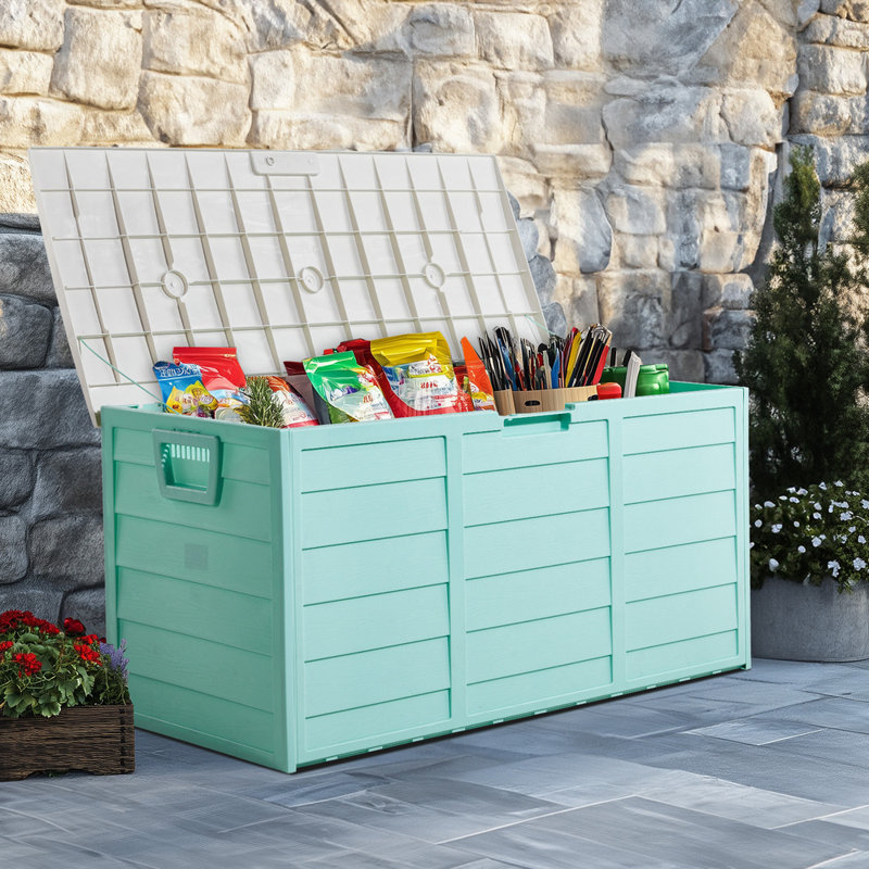 Coffre de rangement pour terrasse avec roulettes 75gal (280l)