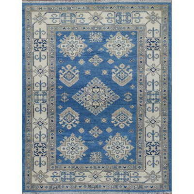 Transitional One-of-a-Kind Rectangle 3'10" x 5'11" Hand Knotted Area Rug