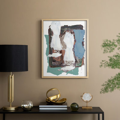«Brights Soft Wash I», reproduction encadrée - bois massif