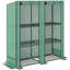 Serre Lean-to, serre portable avec housse en PE, 56,7 po x 18,9 po x 59,8 po, vert