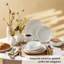 Stoneware Dinnerware Set 16 Piece - Service for 4