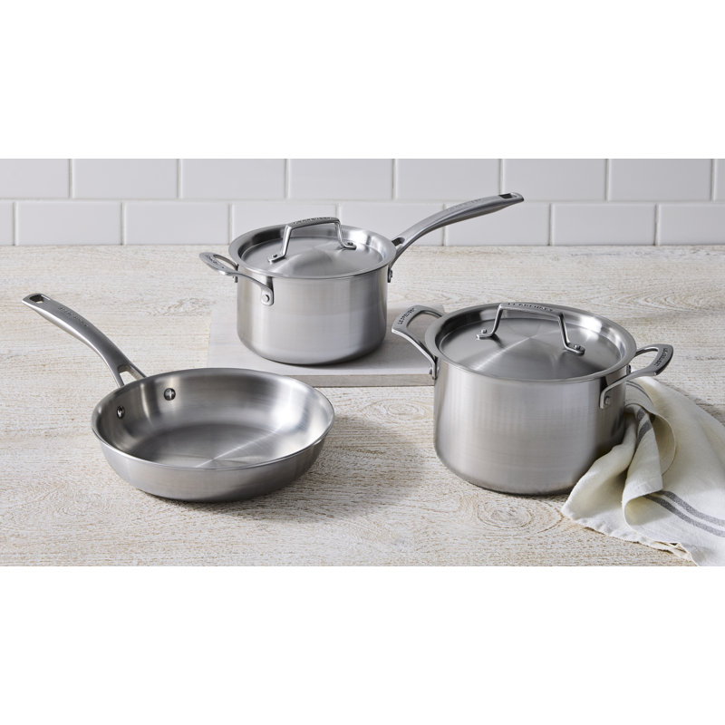 Le Creuset Essential  Stainless Steel 5Pc. Cookware Set