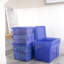 Wham Crystal 60L Plastic Storage Boxes Tint Dusky-374340951