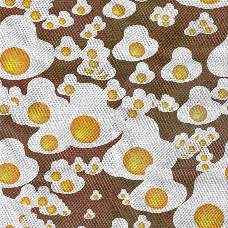 Brun Dagny/Tapis décoratif grise, Carré 4 pi