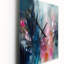 Abstrait bleu et rose - Très grandes horloges murales abstraites-99634865