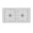 33'' L Double Bowl Fireclay Kitchen Sink-86330973