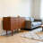 Tall Arc-Shaped Groove Handle Buffet Table