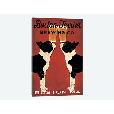 Boston Terrier Brewing Co. (Boston, MA) Graphic Art on Wrapped Canvas -  East Urban Home, USSC8493 33597061