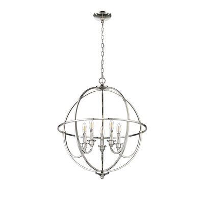 Artemis 5 - Light 24" Wide Dimmable Globe Chandelier