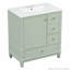 30" Bathroom Vanity with Sink, Three Drawers, Soft Close Door-116858936