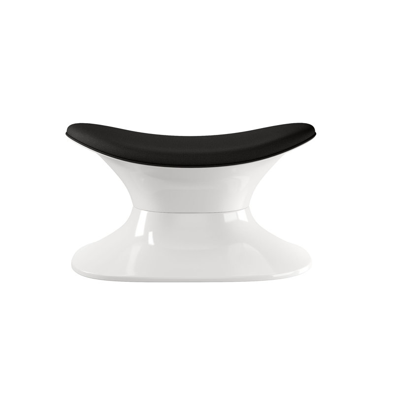 Modholic Alpha Ottoman, Black, Black Cotton