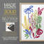 «Bold Brushstroke Blooms I», reproduction encadrée de qualité supérieure - prête à être accrochée - aucun clou requis - aucun clou requis-108151675-108151677