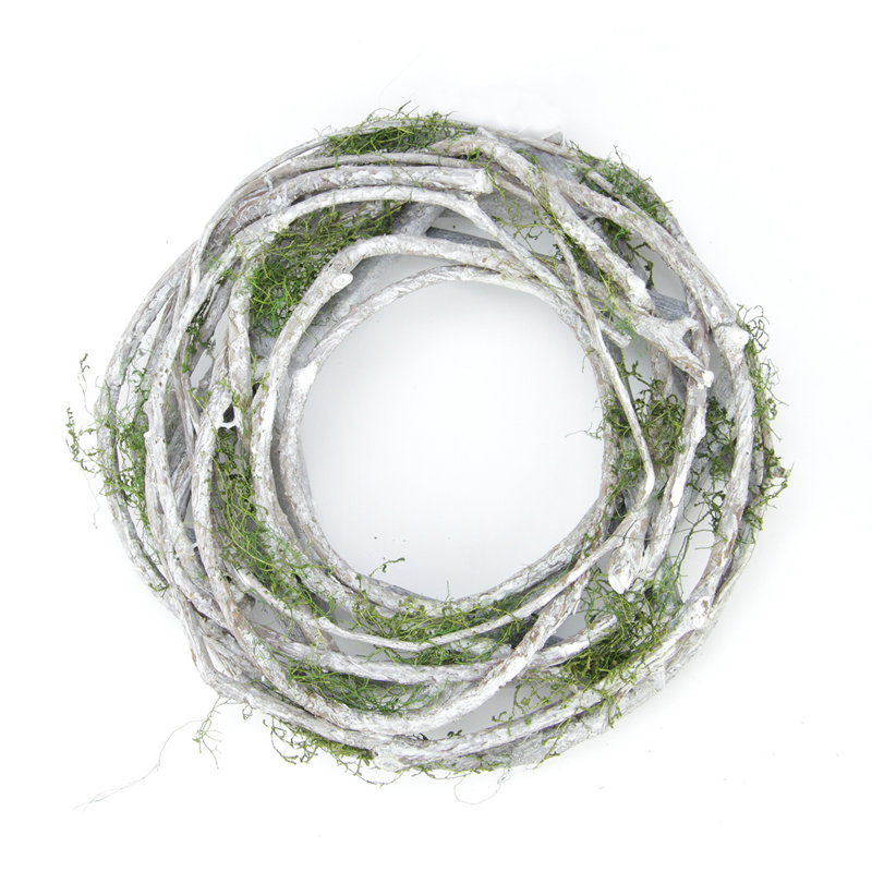 Couronne de mousse artificielle non éclairée, H 8 po x l 8 po x P 2 po