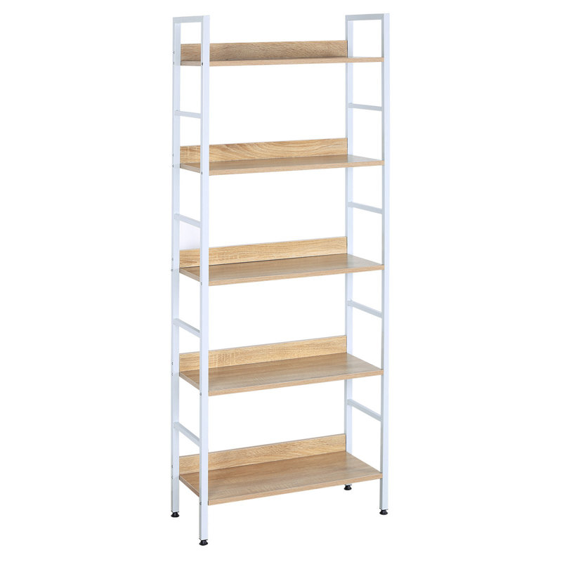 Derks 60cm W Height -Adjustable Shelving Unit, White/Light Oak