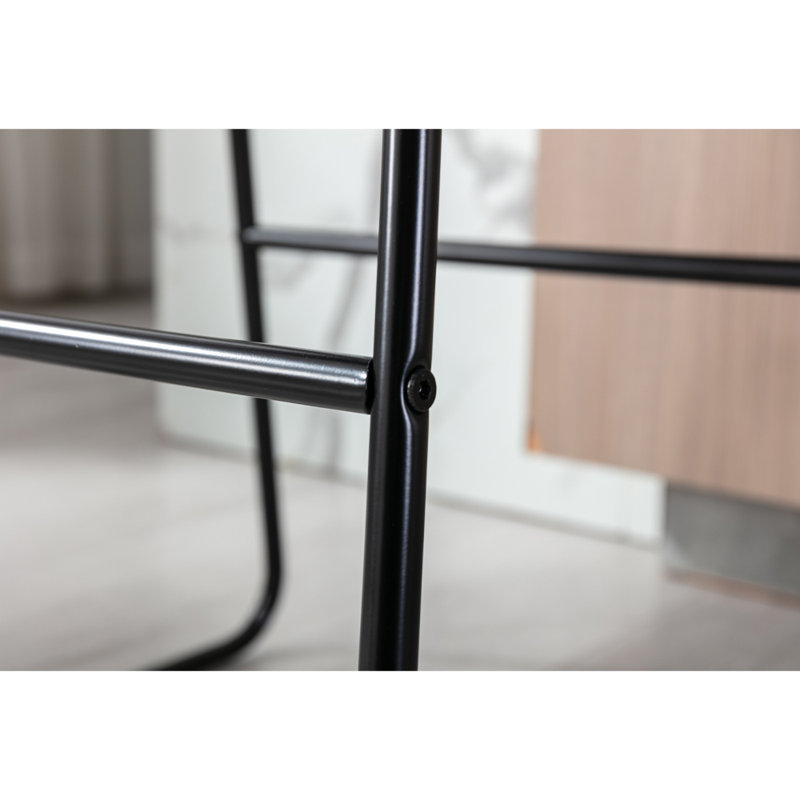 Ottilie Pu Bar Stool 2pcs , Grey, 1
