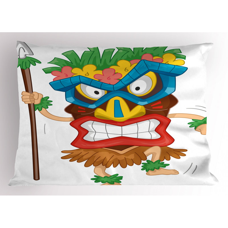 Tiki Polyester Sham Set, Twin