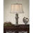 Mulinello 30 in. Aged Silver with Black Table Lamp