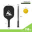 Raquettes de pickleball en fibre de carbone avec 4 balles de pickleball intérieures et extérieures et sac de transport portable Conception légère et durable