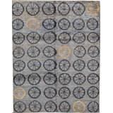 Hand-Knotted High-Quality Gray Area Rug