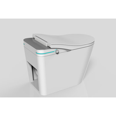 Toilette allongée à une pièce avec siège chauffant MEBO-K1