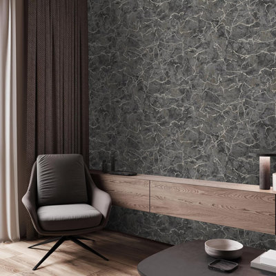 Boutique Carrara Textured Plain Wallpaper
